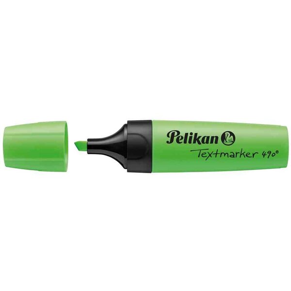 Surligneur Textmarker 490 Pte biseautée 1 - 5 mm Vert fluo PELIKAN