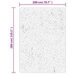 vidaXL Tapis HUARTE à poils courts doux et lavable noir 200x280 cm