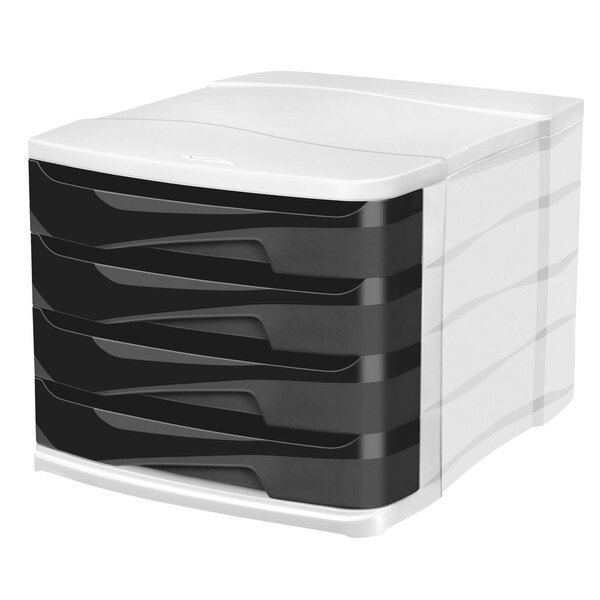 Module de classement 4 tiroirs Ellypse OWA 394 R - Noir