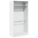vidaXL Garde-robe Blanc 100x50x200 cm Bois d'ingénierie
