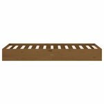 vidaXL Cadre de lit sans matelas marron miel bois massif 75x190 cm
