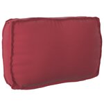 vidaXL Coussin Palette pour Dossier Rouge Vin 70x40x12 cm Tissu Oxford