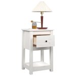 vidaXL Tables de chevet 2 Pièces Blanc 40x35x61 5 cm Bois de pin massif