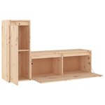 vidaXL Meubles TV 2 Pièces Bois massif de pin