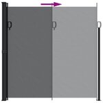 vidaXL Auvent latéral rétractable noir 200x300 cm