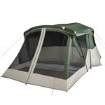 vidaXL Tente de camping avec porche 4 personnes vert imperméable