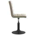 vidaXL Chaises pivotantes à manger lot de 4 gris clair velours