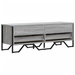 vidaXL Meuble TV sonoma gris 122x34x41 cm bois d'ingénierie