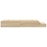 vidaXL Cadre de lit de rangement en chêne Sonoma 75x190 cm