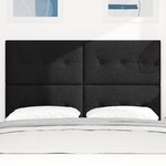 Tête de lit LED vidaXL Noire 80 cm Fabric