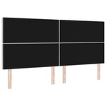 vidaXL Tête de lit en velours gris clair avec boutons en cristal tufté 200 cm