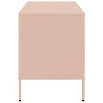 vidaXL Meuble TV rose 68x39x50 5 cm acier laminé à froid
