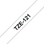 Ruban compatible Brother TZe121 - Texte noir sur fond transparent