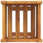 vidaXL Jardinière avec doublure 31x31x30 cm bois massif d'acacia