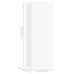 vidaXL Ensemble de meubles TV 8 Pièces Blanc Bois d'ingénierie