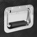 vidaXL Boîte de rangement Noir 90x47x33 5 cm Aluminium