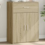 vidaXL Buffet chêne sonoma 60x30x84 cm bois d'ingénierie