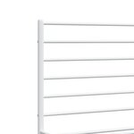 vidaXL Cadre de lit métal sans matelas et tête de lit blanc 120x200 cm