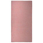 vidaXL Tapis à tissage plat d'extérieur 100x200 cm Rouge