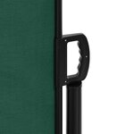vidaXL Auvent latéral rétractable vert foncé 200x500 cm