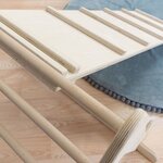 Jeu d'équilibre et motricité PIKY - bois naturel et jaune