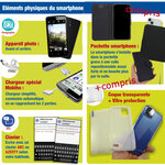 Le smart Initial 6,5p 64 giga avec pochette, coque et vitre protection. smartphone senior pour DEBUTER
