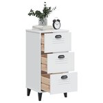 vidaXL Table de chevet VIKEN blanc bois d'ingénierie