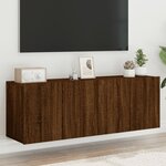 vidaXL Meubles TV muraux 2 Pièces chêne marron 60x30x41 cm