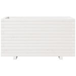 vidaXL Jardinière blanc 90x40x49 5 cm bois de pin massif
