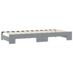 vidaXL Lit de jour avec gigogne et tiroirs sans matelas 90x200 cm