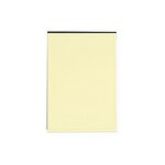 Bloc Black Block 29 7x21cm - Papier Jaune Quadrillé 5x5 - 70 Feuillets - Noir - X 5 - Exacompta