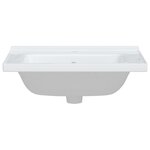 vidaXL Évier salle de bain blanc 61x48x19 5 cm rectangulaire céramique