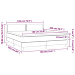 vidaXL Sommier à lattes de lit avec matelas Blanc 180x200cm Similicuir