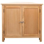 vidaXL Armoire d'angle 80 x 33 5 x 78 cm Bois de chêne massif