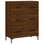 vidaXL Buffet chêne marron 69 5x34x90 cm bois d'ingénierie