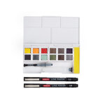 Set LineetWash carrés aquarellables Inktense et Graphitint