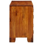 Meuble à chaussures vidaXL 90x35x55 cm en bois massif d'acacia