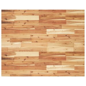 vidaXL Dessus de table rectangulaire 100x80x2 cm bois massif d'acacia