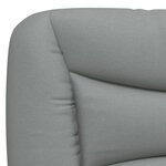 vidaXL Lit avec matelas gris clair 80x200 cm tissu