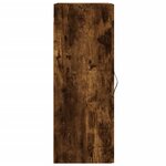vidaXL Armoire murale chêne fumé 34 5x34x90 cm bois d'ingénierie