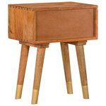 vidaXL Table de chevet 43 x 30 x 58 cm Bois de manguier massif