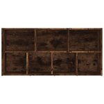 vidaXL Armoire à livres Chêne fumé 50x25x106 cm