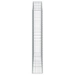 vidaXL Panier de gabions arqué 200x30x180/200 cm Fer galvanisé