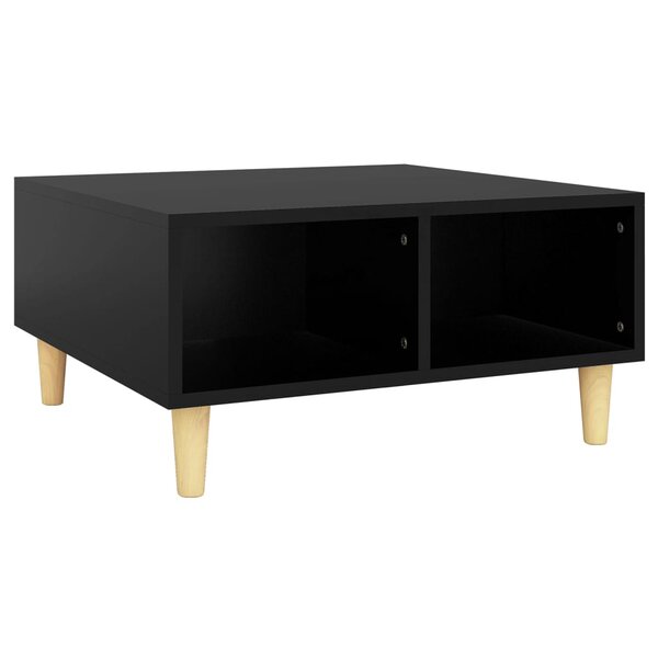 vidaXL Table basse Noir 60x60x30 cm Aggloméré