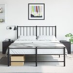 vidaXL Tables de chevet 2 Pièces noir 34 5x39x44 cm acier