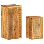 vidaXL Supports pour plantes 2 Pièces bois solide de manguier