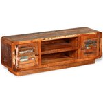 vidaXL Meuble TV Bois de récupération massif 120x30x40 cm