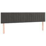 vidaXL Sommier à lattes de lit avec matelas LED gris foncé 120x190 cm