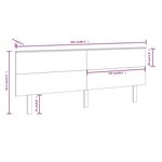 vidaXL Tête de lit Blanc 204x6x82 5 cm Bois massif de pin