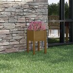 vidaXL Jardinière d'extérieur Marron miel 40x40x70 cm Pin massif